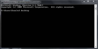 Windows Command Prompt, Change Directory